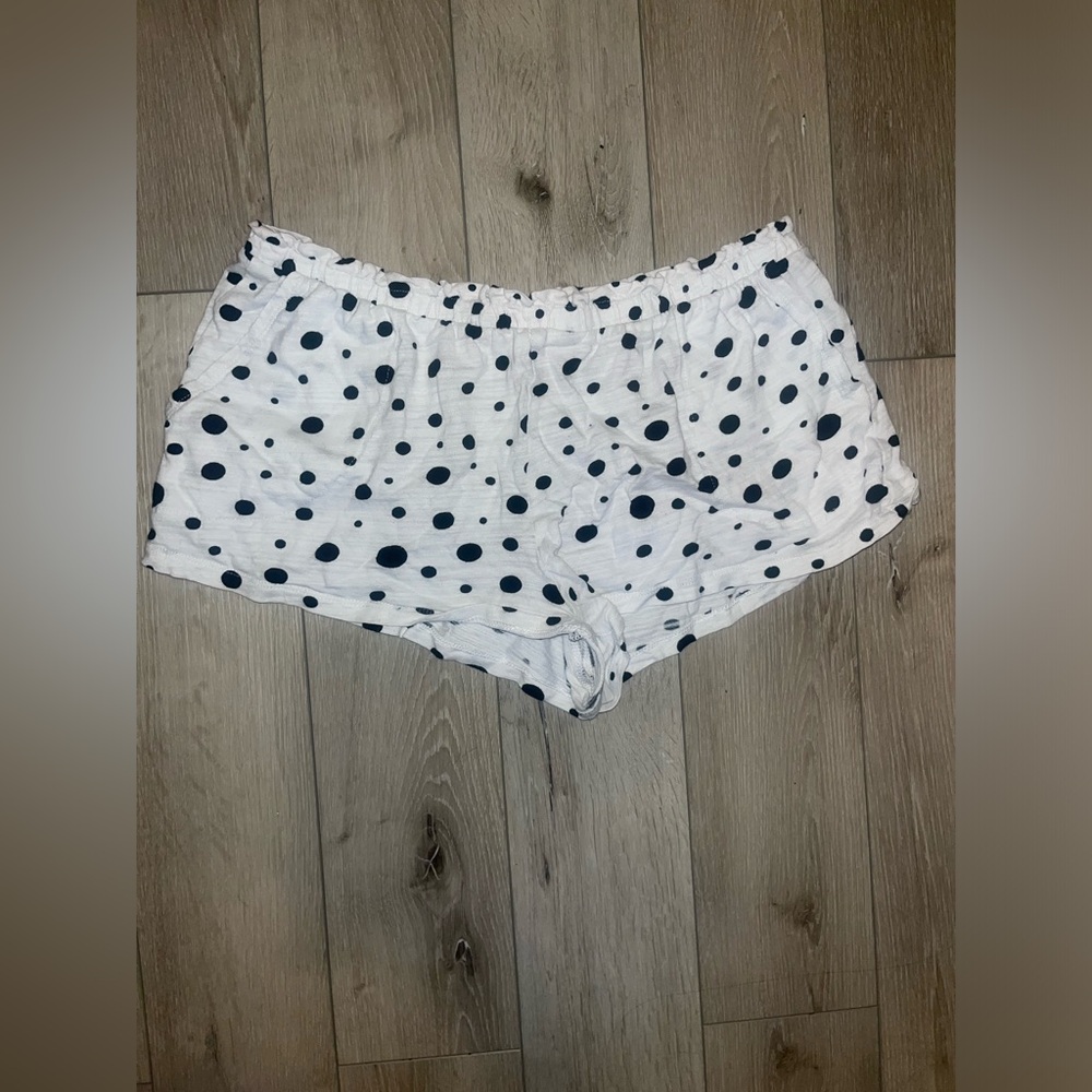White Polka Dot Women’s Lounge Shorts